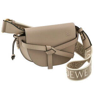 Loewe Gate Dual Shoulder Bag Logo Belt Sand Beige